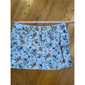 Gap Women's Size 18 Floral Denim Mini Skirt